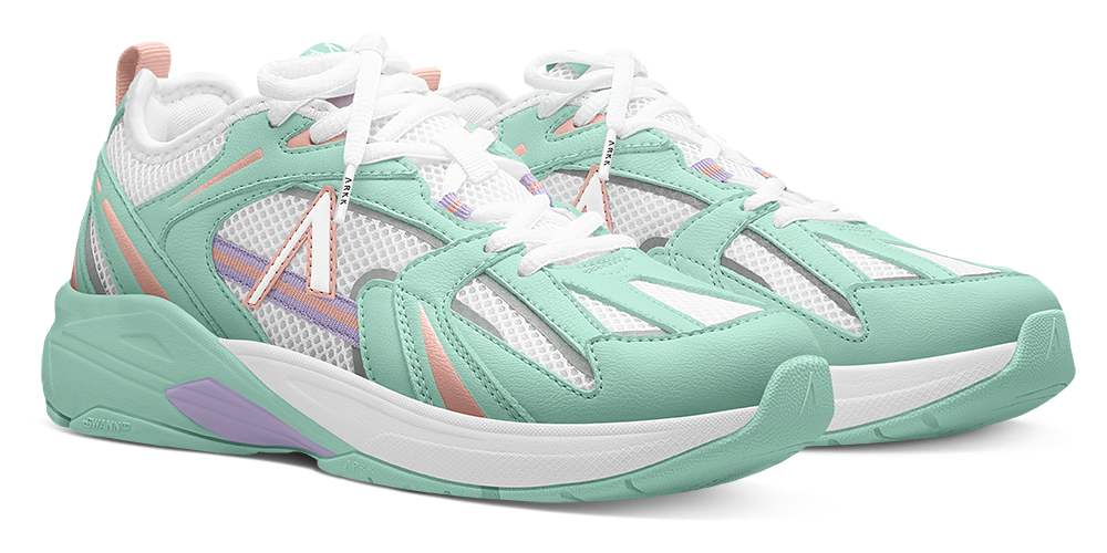 ARKK Collection Tuzon Leather W13 | White Silver Vivid Pink | Men Tuzon
